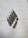 New High Quality Key Chain Hand Tooled Leather Car Keychain Real Genuine Leather Turquoise Color Keyrings Fashionable Keychains