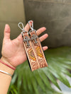 2026 New Arrival Real Genuine Leather Keychain with Creative Key Clip Hand Tooled Wristband Nylon Lining Fashionable Keyrings