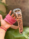 New Premium Quality Handmade Belts Hand Tooled Leather Boot Stich Belts Boho Vintage Pink Colour Trendy Stylish Western Belts