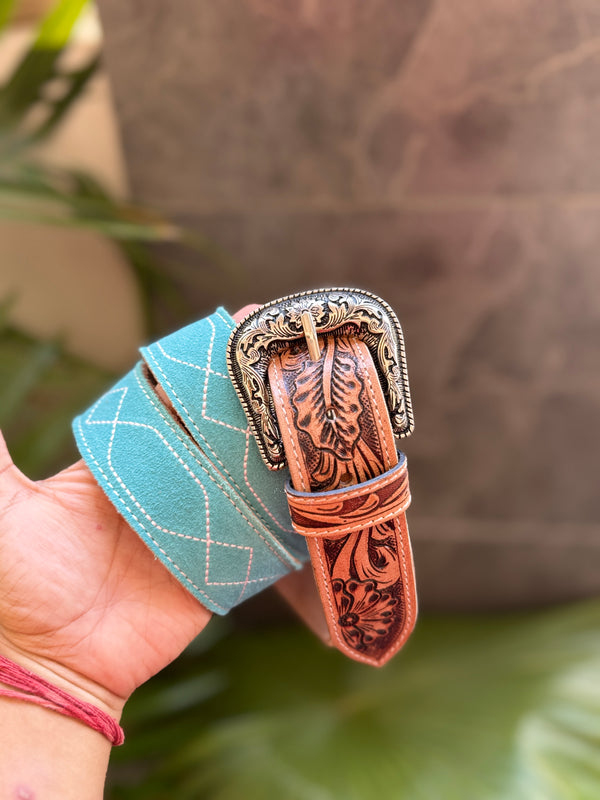 High Quality Handtooled Boho Vintage Western Leather Belts Trendy Stylish Designer New Trend Handmade Genuine Leather Boot Belts