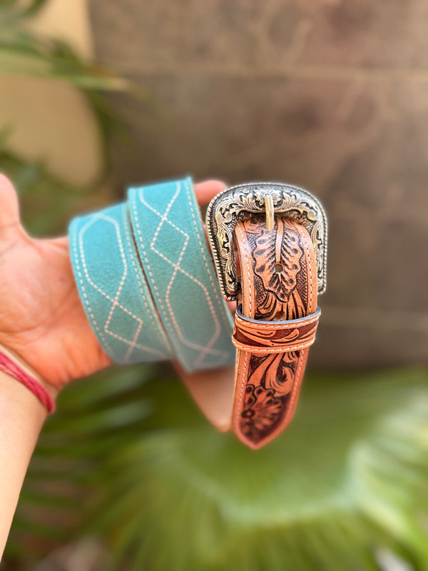 High Quality Handtooled Boho Vintage Western Leather Belts Trendy Stylish Designer New Trend Handmade Genuine Leather Boot Belts