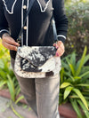 Real Cowhide Genuine Leather Handbag Cross-body Sling Bag
