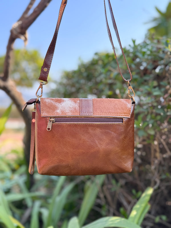 High Quality Hair on Hide Fur Leather Handbag Cross body Sling Bag Stylish Shoulder Sling Bag for Women