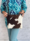 Western Cowhide Leather Handbag Stylish Hair on Hide Handmade Sling Bag