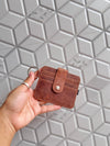 Women's Real Leather Card Holder Small Genuine Leather Fashionable Unisex Wallet Card Holder