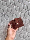 Women's Real Leather Card Holder Small Genuine Leather Fashionable Unisex Wallet Card Holder