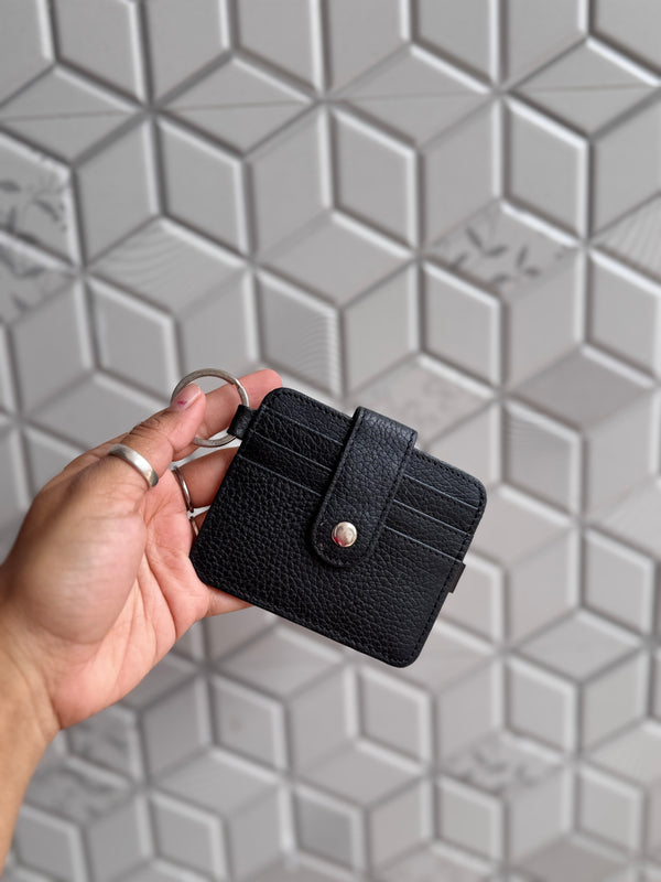 Women's Real Leather Card Holder Small Genuine Leather Fashionable Unisex Wallet Card Holder