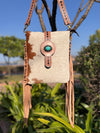 Hand Tooled Carving Handbag Real Cowhide Leather Fringe Bohemian Bags