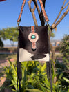 Hand Tooled Carving Handbag Real Cowhide Leather Fringe Bohemian Bags