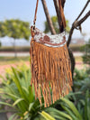 Women's Cross Body Handbag Suede Leather Fringe Purse Soft Stylish Handmade Bags