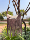 Women's Cross Body Handbag Suede Leather Fringe Purse Soft Stylish Handmade Bags