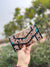 Cowhide Fur Clutch Hand Tooled Carving Wallet Hair on Hide Stylish Clutches for Women's