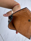 Western Hair on Cowhide Leather New Hand Tooled Carving Small Coin PurseMini Wallet for Women Gifts