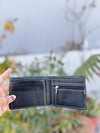 Genuine Leather Credit Card ID Card Holder Bi fold Wallet Business Card Purse Slim Wallet for Men's