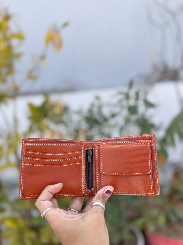 Genuine Leather Premium RFID Blocking Large Capacity Slim Purse Card Wallet for Men's Cash ID Card Holder