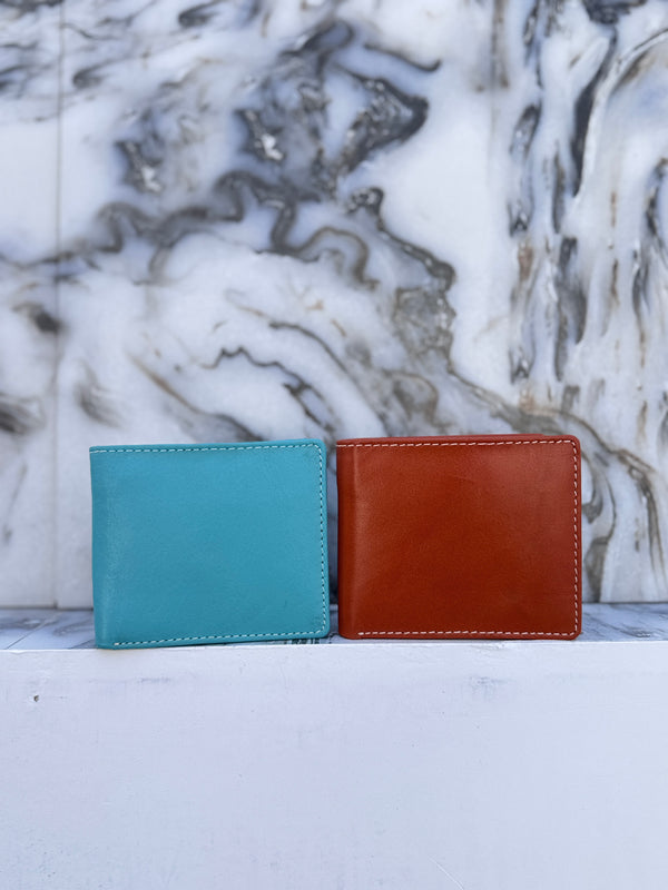 Genuine Leather Premium RFID Blocking Large Capacity Slim Purse Card Wallet for Men's Cash ID Card Holder