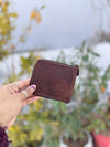 Hair on Hide Fur Leather Wallet Genuine LeatherCard Holder Cash Gift for Him