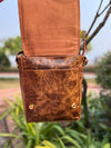 Crunch Leather Handmade Sling Bag Real Leather Handbag Cross Body Bags