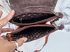Cowhide Fur Leather Sling Bag Genuine Leather Luxury Bag for Women's Uses