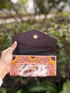 Hand Tooled Clutch Stylish Genuine Leather Cowhide Fur Leather Western Clutches