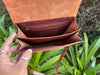 Western Style Genuine Leather Handmade Handbags Shopping Casual Bags for Women's Use