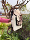 Real Cowhide Fur Backpack Western Style Bags Travel Bags Unisex Bag Wholesale Bulk Product