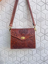 Hand Tooled Leather Sling Bag Gypsy Boho Handmade Western Stylish Multi Uses Bags