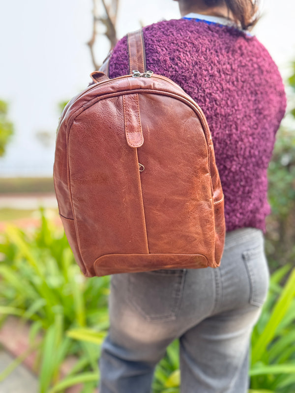 Genuine Leather Handmade Backpack Rucksack UnisexBackpack School Bags Vintage Travel Backpack