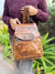 Crunch Leather Backpack Real Leather Backpack School Uses Bag