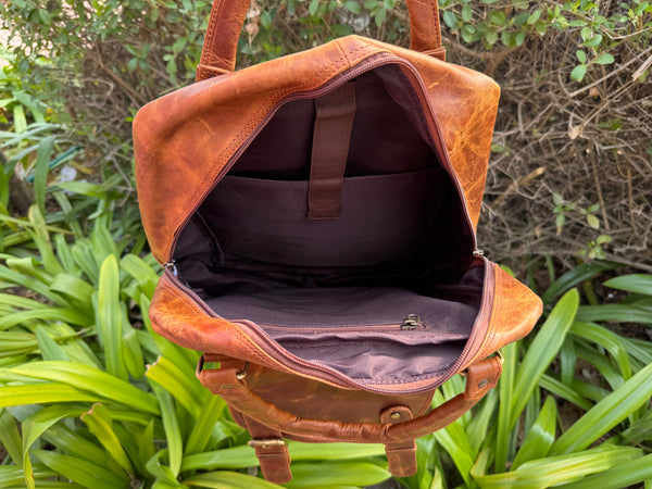 Real Crunch Leather Backpack Bags Hot Sale Laptop Bag Backpack School Bag Notebooks