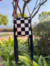 Cowhide Fur Leather Fringe Bag Hand Tooled Carving Beautiful Designer Women's Bags