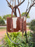 Cowhide Fur Leather Tote Bag Hand Tooled Carving Leather Shoulder Bag