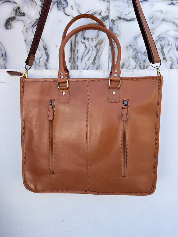 Hand Tooled Carving Leather Tote Bag Stylish Leather Purse Cowhide Fur Leather Bags