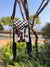 Phone Purse Real Cowhide Fur Leather Fringe Hand Tooled Carving Checker Pattern Sling Bag