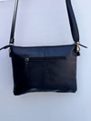 Hand Tooled Carving Leather Handbag Real Cowhide Fur Sling Bag