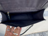 Hand Tooled Leather Handbag Checker Pattern Hair On Hide Leather Cross Body Sling Bag