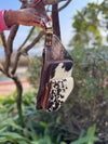 Cowhide Fur Leather Hair on Hide Shoulder Bag Stylish Trending Travel Handbag