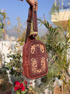 Hand Tooled Leather Shoulder Bag Stylish Trending Travel Handbag