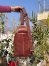 Hand Tooled Leather Shoulder Bag Stylish Trending Travel Handbag