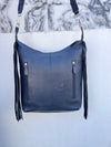 Cowhide Fur Leather Fringe Hand Bag Stylish Purse Hand Tooled Leather Shoulder Bags