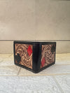 Men's Wallet Hand Tooled Leather Fashionable Brown Colour Cash Holder Gift for Him