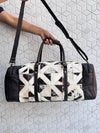 Cowhide Leather Luggage Bags Unique Designer Handmade Bag Unisex Travel Duffel Bag