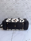 Cowhide Leather Luggage Bags Unique Designer Handmade Bag Unisex Travel Duffel Bag