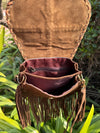 Women Cowhide Fur Handbag Sling Bag Suede Leather Shoulder Bags