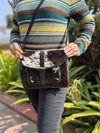 Real Cowhide Fur Leather Purse Stylish Casual Sling Bag for Women's