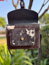 Real Cowhide Fur Leather Purse Stylish Casual Sling Bag for Women's