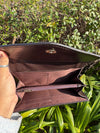 Hand Tooled Carving Wallet Clutch Stylish Cowhide Fur Leather Wallet