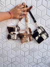 Hair on Hide Leather Coin Purse Stylish Clutch ATM Card Holder Cowhide Leather Western Style Clutch