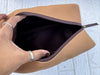 Genuine Leather Zipper Men & Women Toiletry Organiser Travel Cosmetic real Leather Makeup Bags With Handle