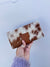 Cowhide Fur Leather Wallet Clutch Hair on Hide Fur Purse Calf Leather Clutch Purse Western Women's Uses Clutch